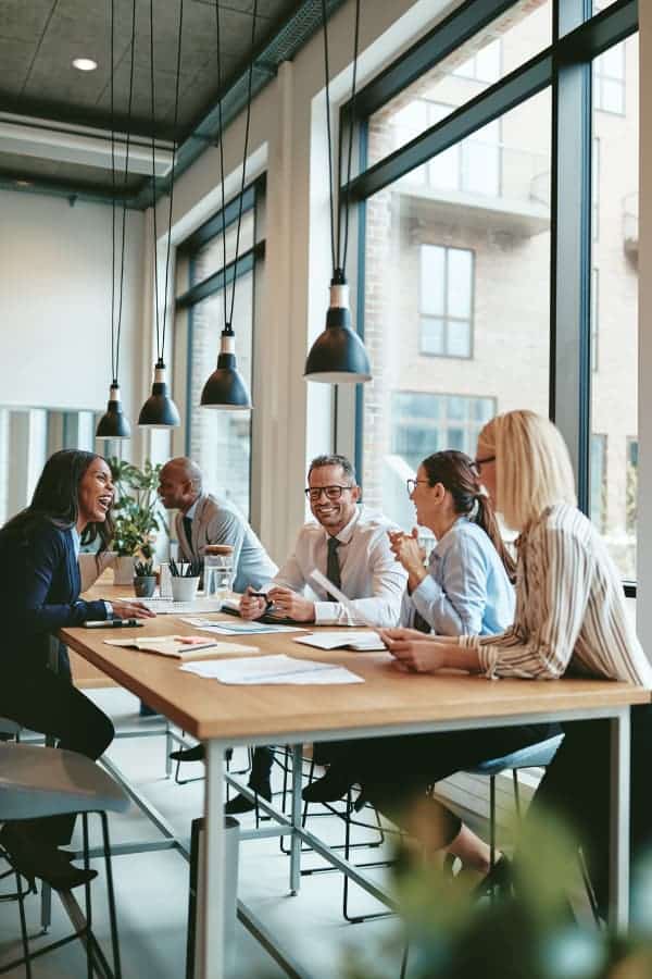 People working together in an office
